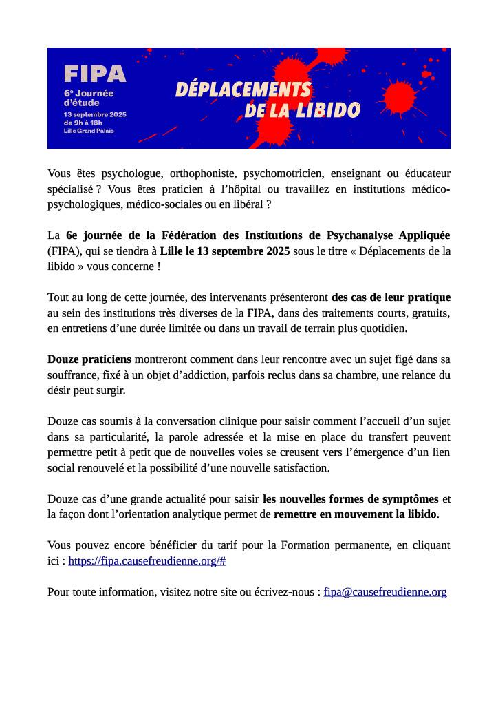 Journee fipa 2025
